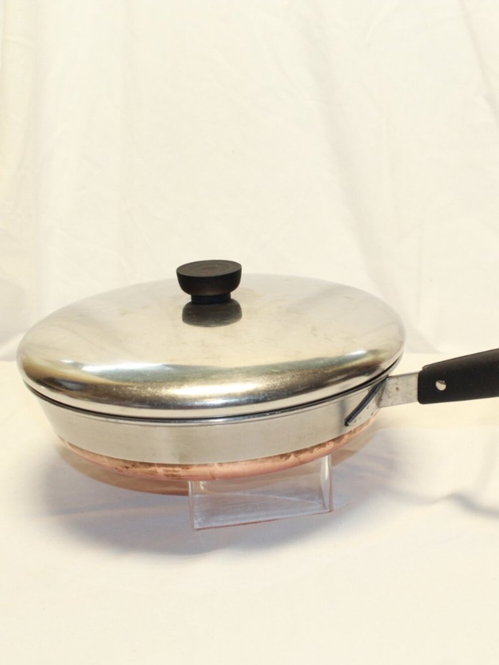 Revere Ware 1801 Copper Bottom  10 Inch Frypan With Lid - Riverside, CAL